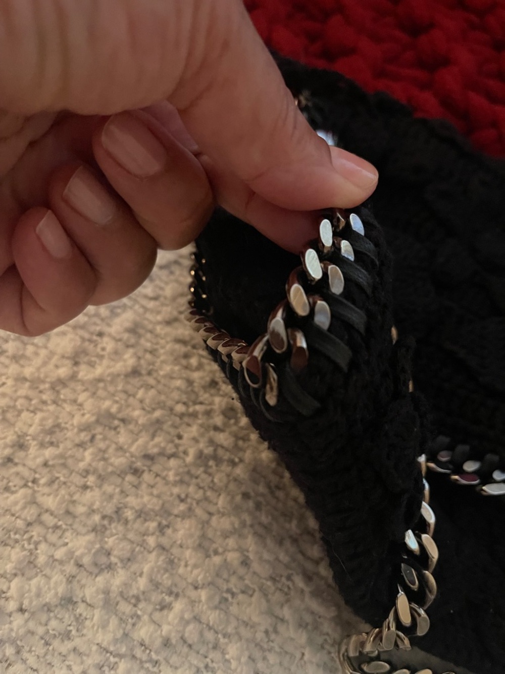 RARE Stella McCartney Mini Falabella Crochet Shoulder Bag - Picture 3 of 11